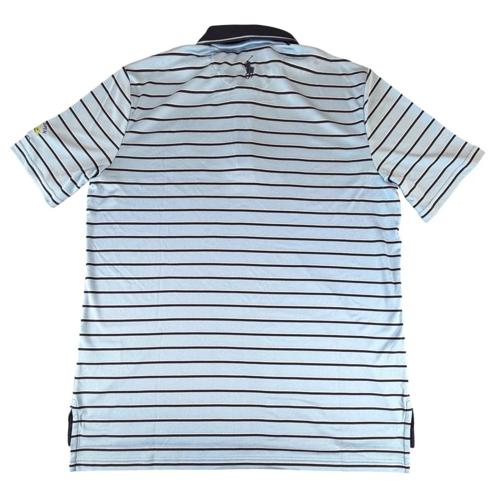 Polo Ralph Lauren Golf Polo‎ Men Large Blue Striped Torrey Pines 121st US Open